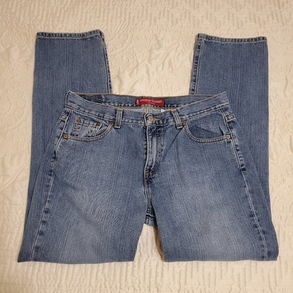 WOMEN’S LEVIS 505 NOUVEAU STRAIGHT JEANS SZ 12M - Picture 2 of 10